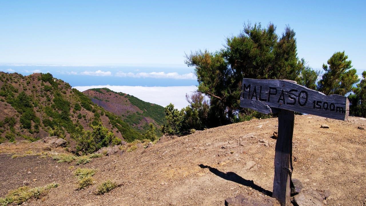 Pico de Malpaso, en la isla canaria de El Hierro.