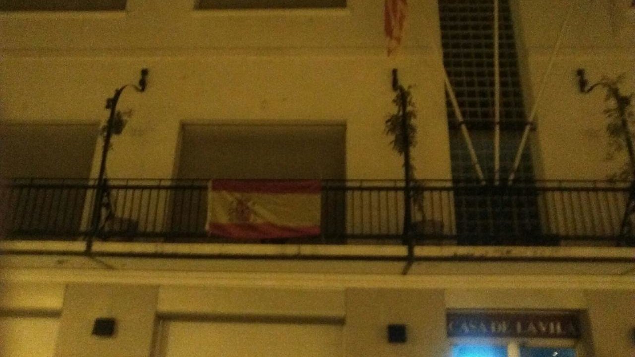 Banderas de España en Premià de Mar