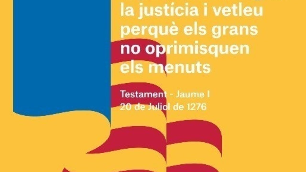 Cartel del 9 de octubre elaborado por el ayuntamiento de Valencia.
