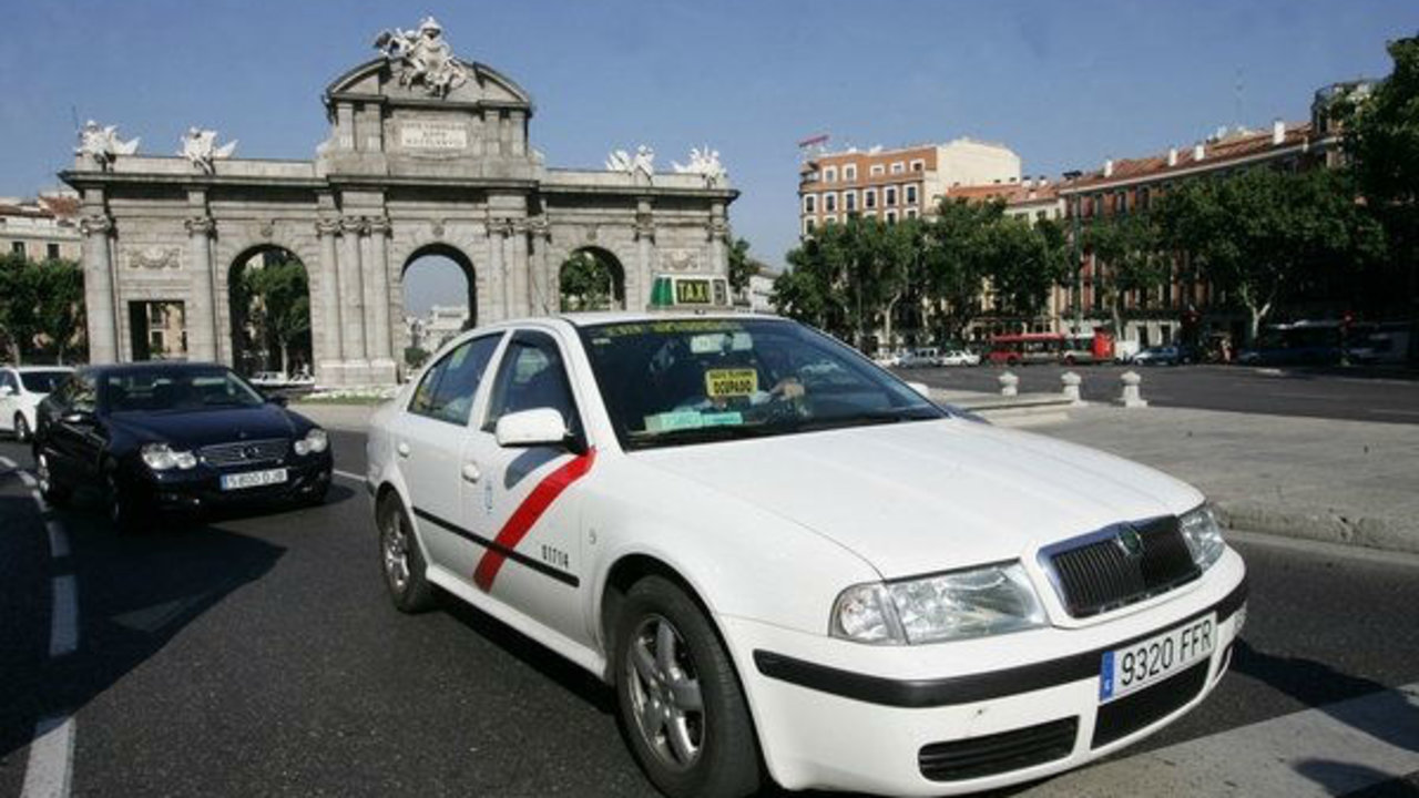 Taxi en Madrid.