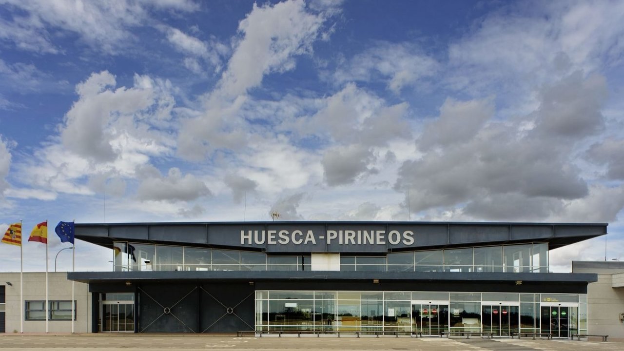 El aeropuerto de Huesca aumentó su nivel de pasajeros un 473% en 2018.
