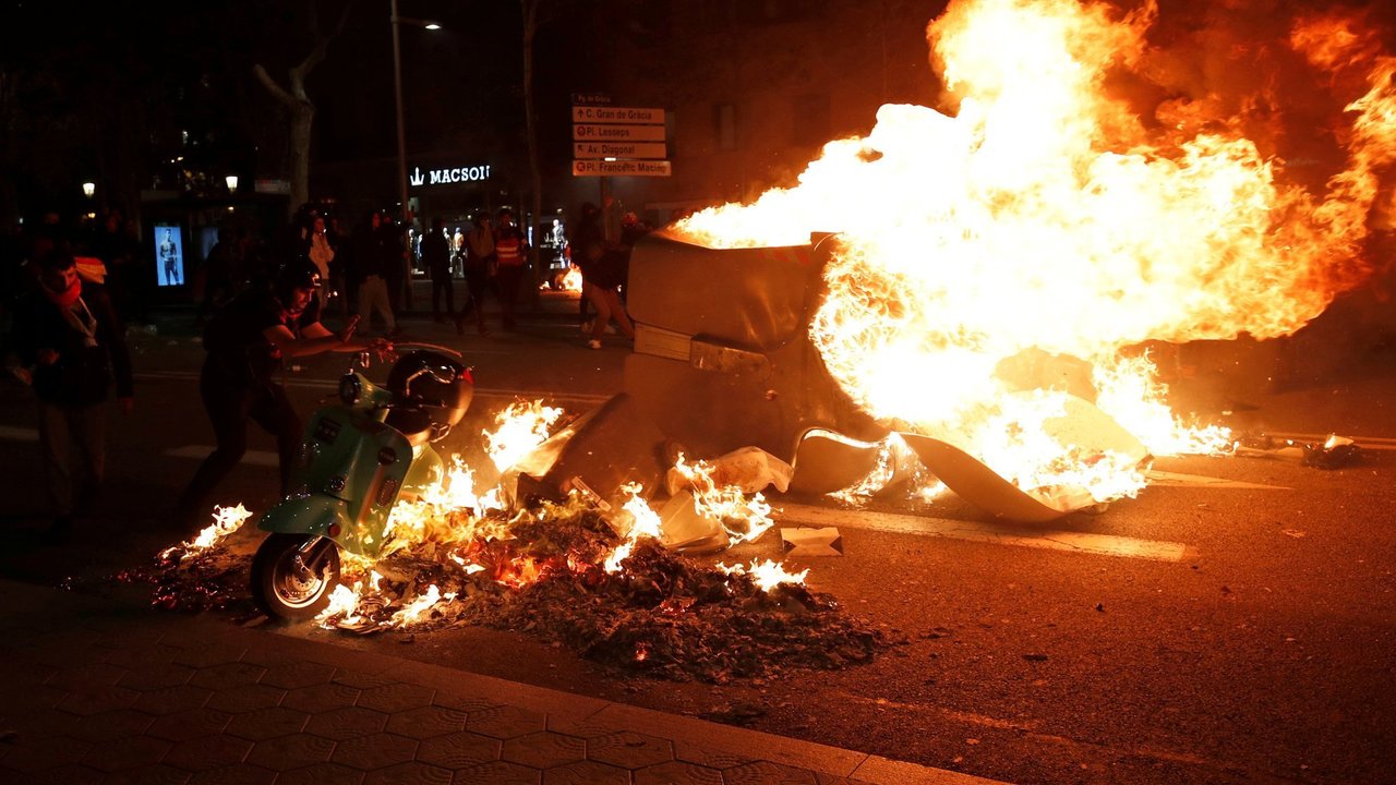 Cataluña en llamas por las protestas de los CDR