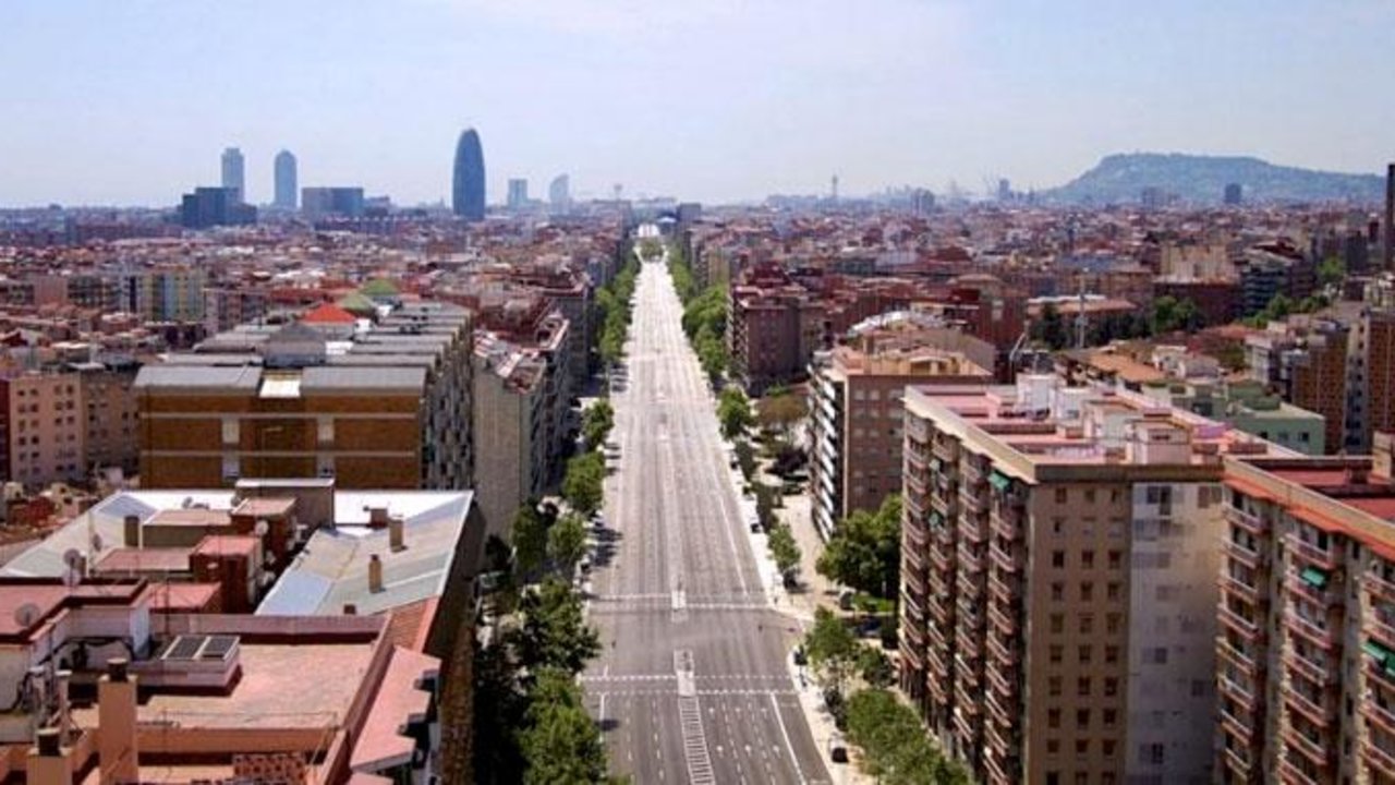 Avenida Meridiana de Barcelona.