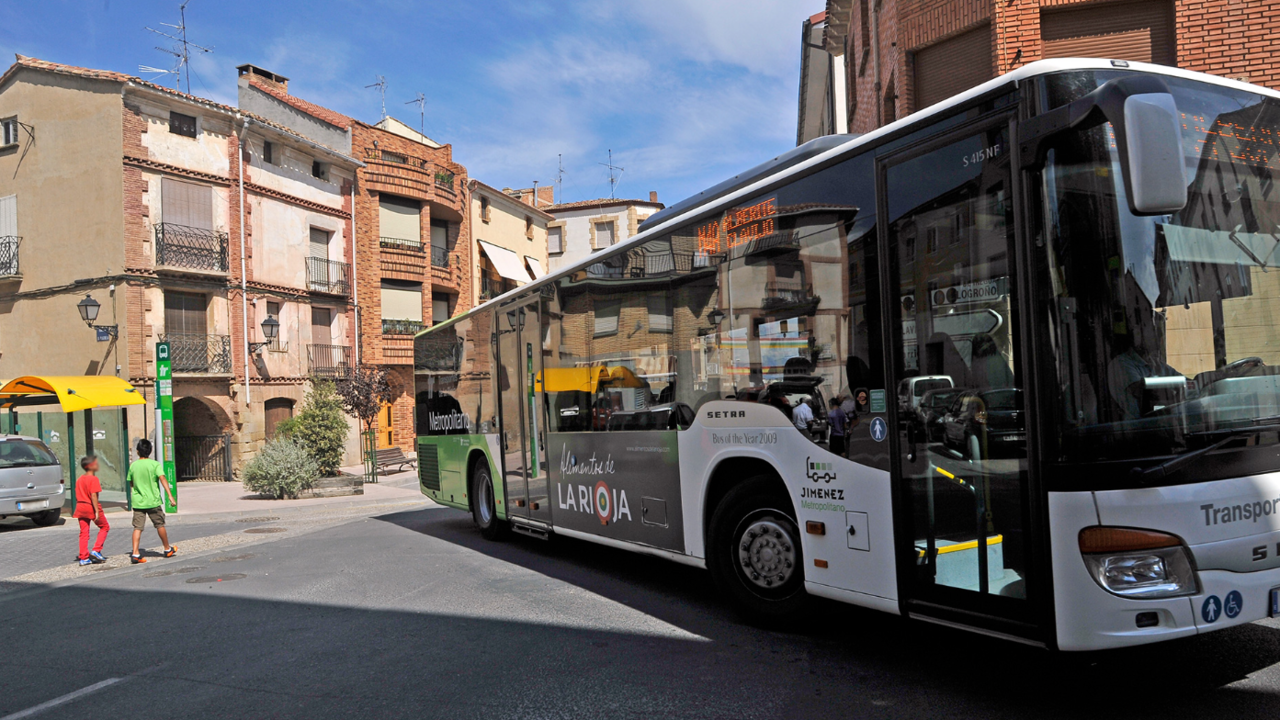 Autobús en Logroño. Gobierno de La Rioja