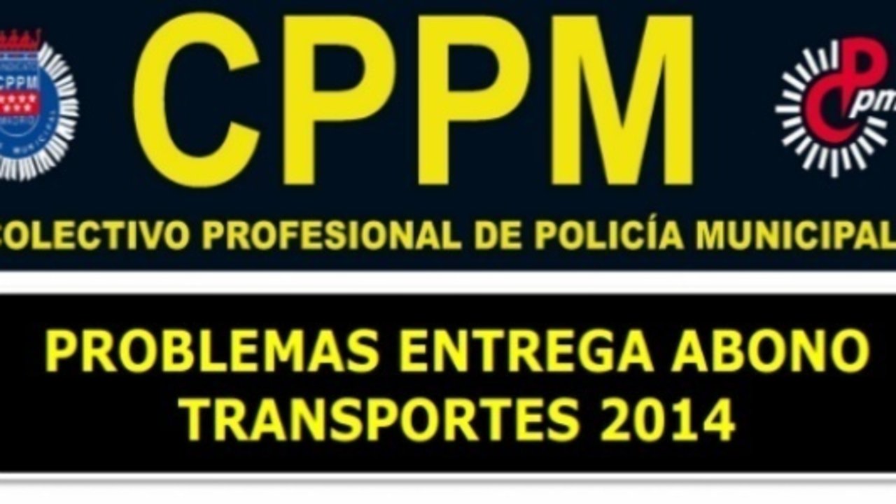 Cartel del Colectivo Profesional de Policía Municipal de Madrid (CPPM).