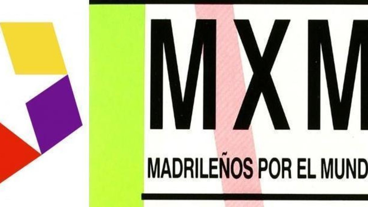 Logo de archivo de Telemadrid y de "Madrileños por el mundo".