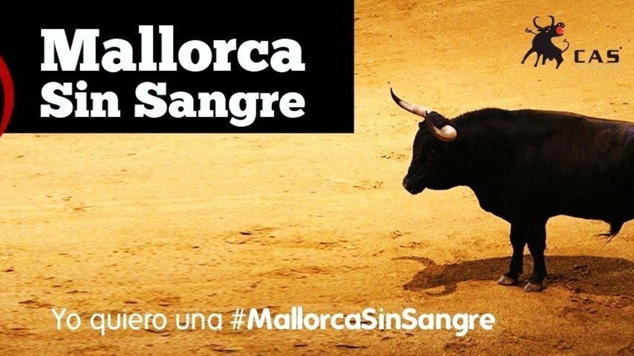 Imagen de la campaña "Mallorca Sin Sangre".