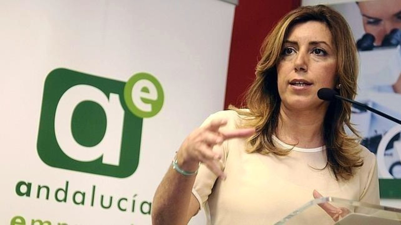 La presidenta de la Junta, Susana Díaz, en un acto de la Fundación Andalucía Emprende.