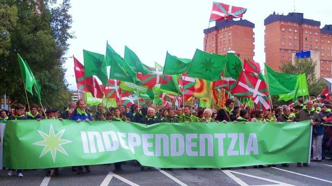 Manifestación de la red Independentistak.