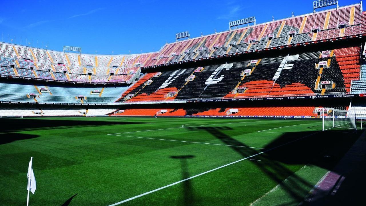 Estadio de Mestalla (Valencia).
