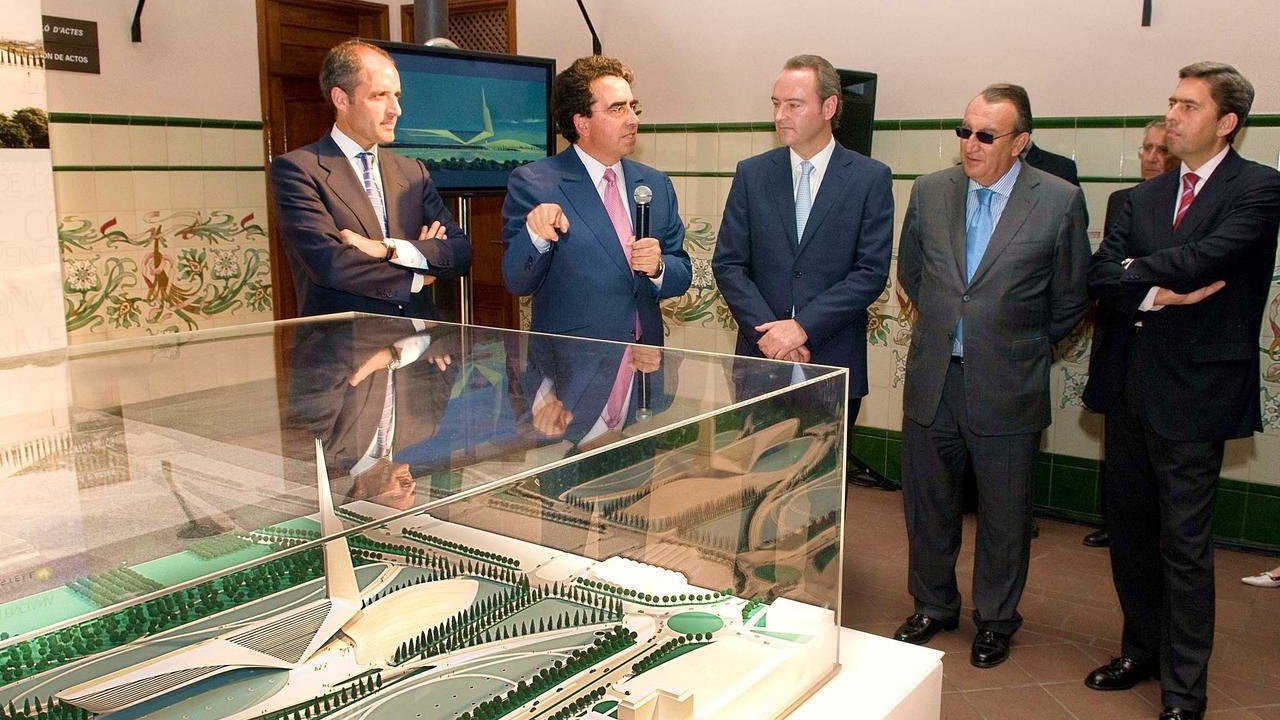 El arquitecto Santiago Calatrava presenta la maqueta del Centro de Convenciones de Castellón.