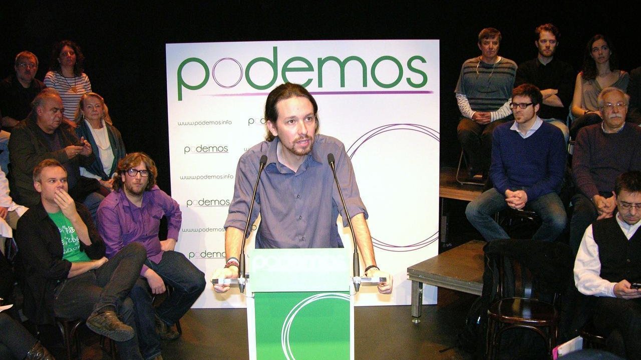 Pablo Iglesias, en un mitin de Podemos.