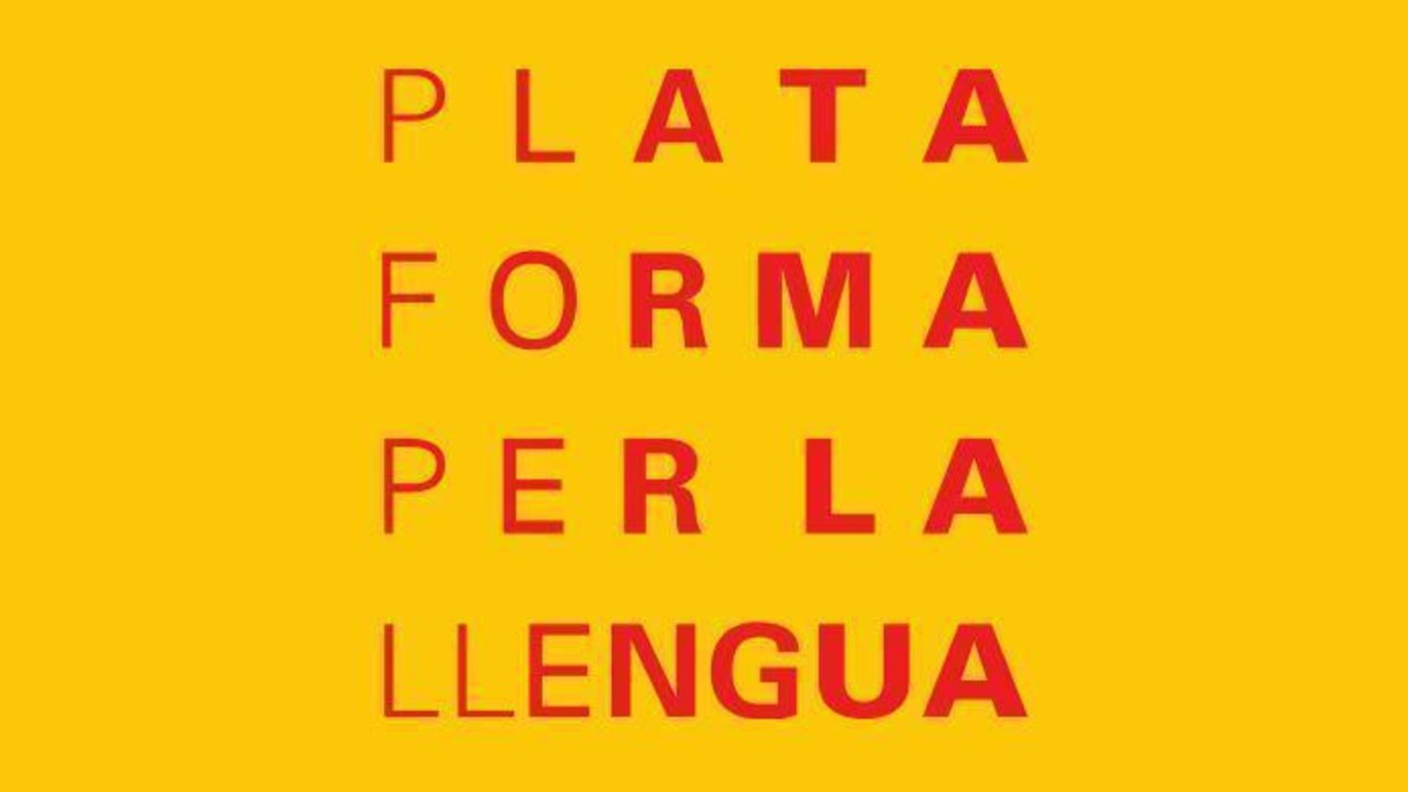 Logo de la Plataforma per la Llengua.