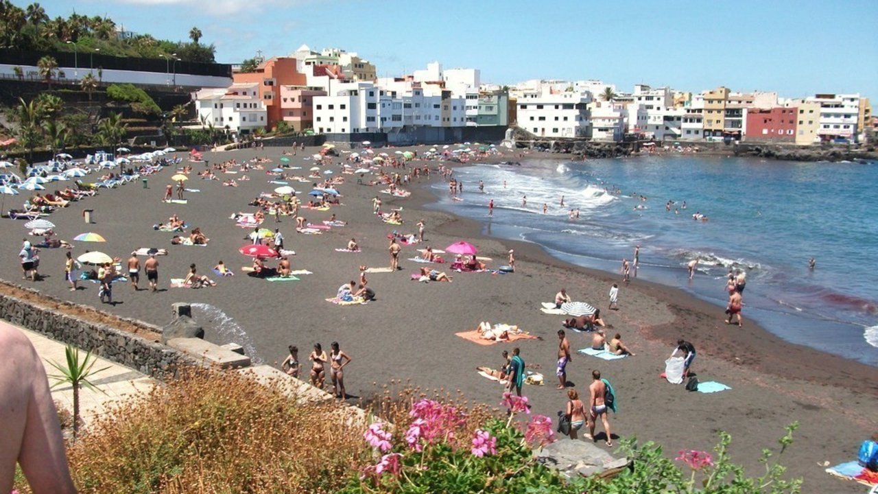 Playa Jardín de Puerto de la Cruz, en la isla de Tenerife.