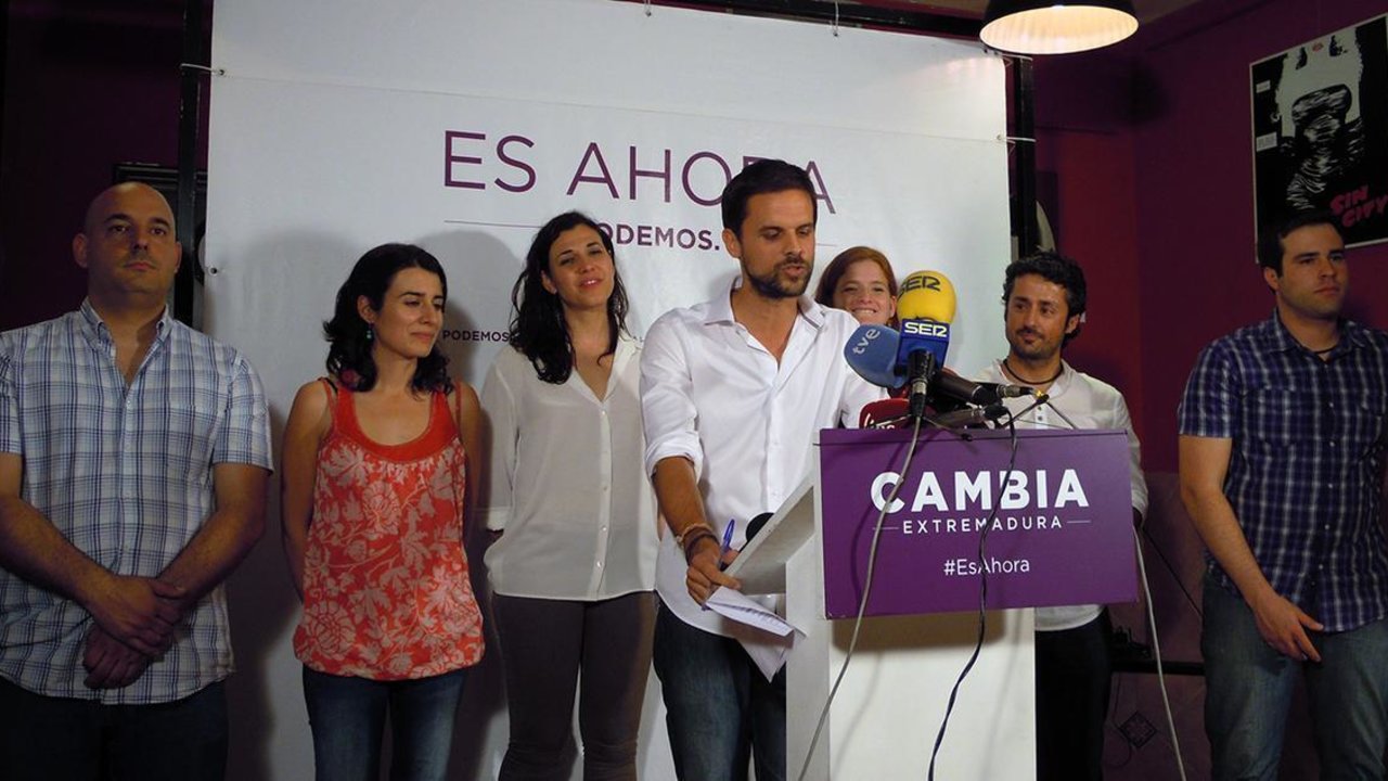Podemos Extremadura consiguió 6 diputados en las elecciones autonómicas del 24-M