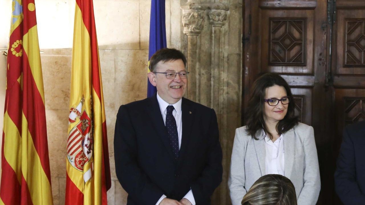 Ximo Puig y Mónica Oltra, presidente y vicepresidenta de la Generalitat Valenciana.