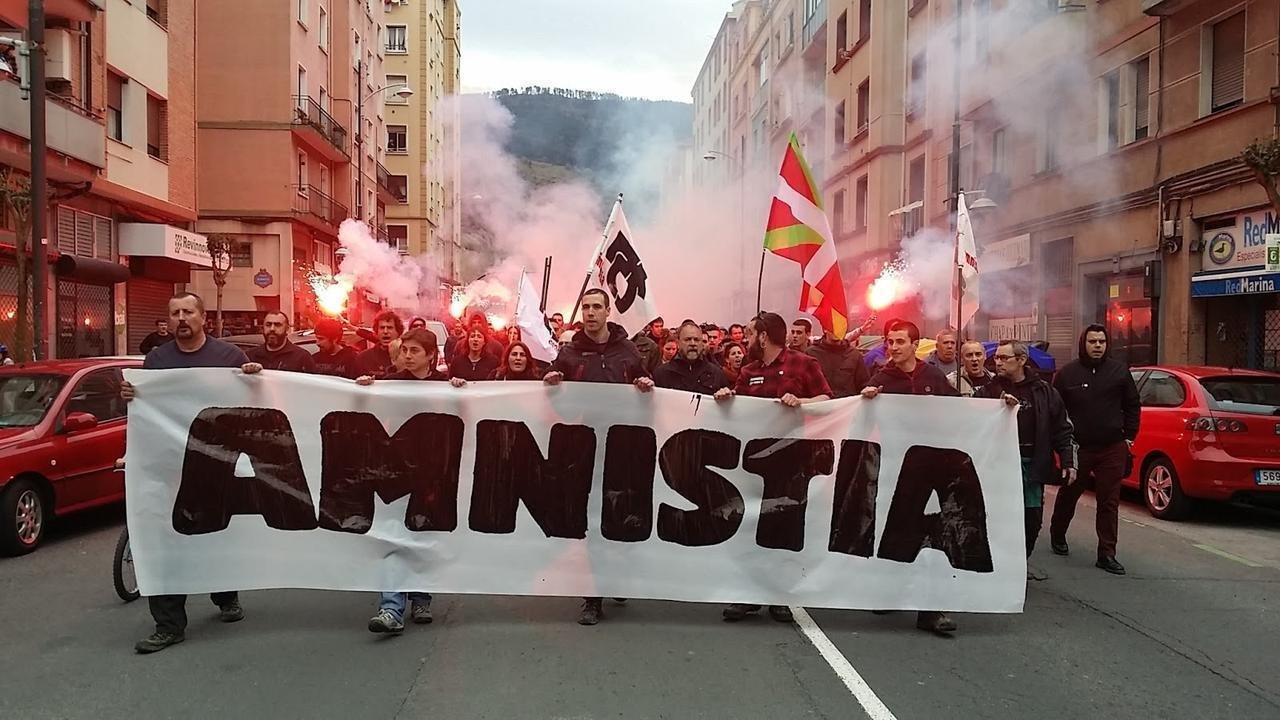 Manifestación anterior de Amnistia eta Askatasuna.