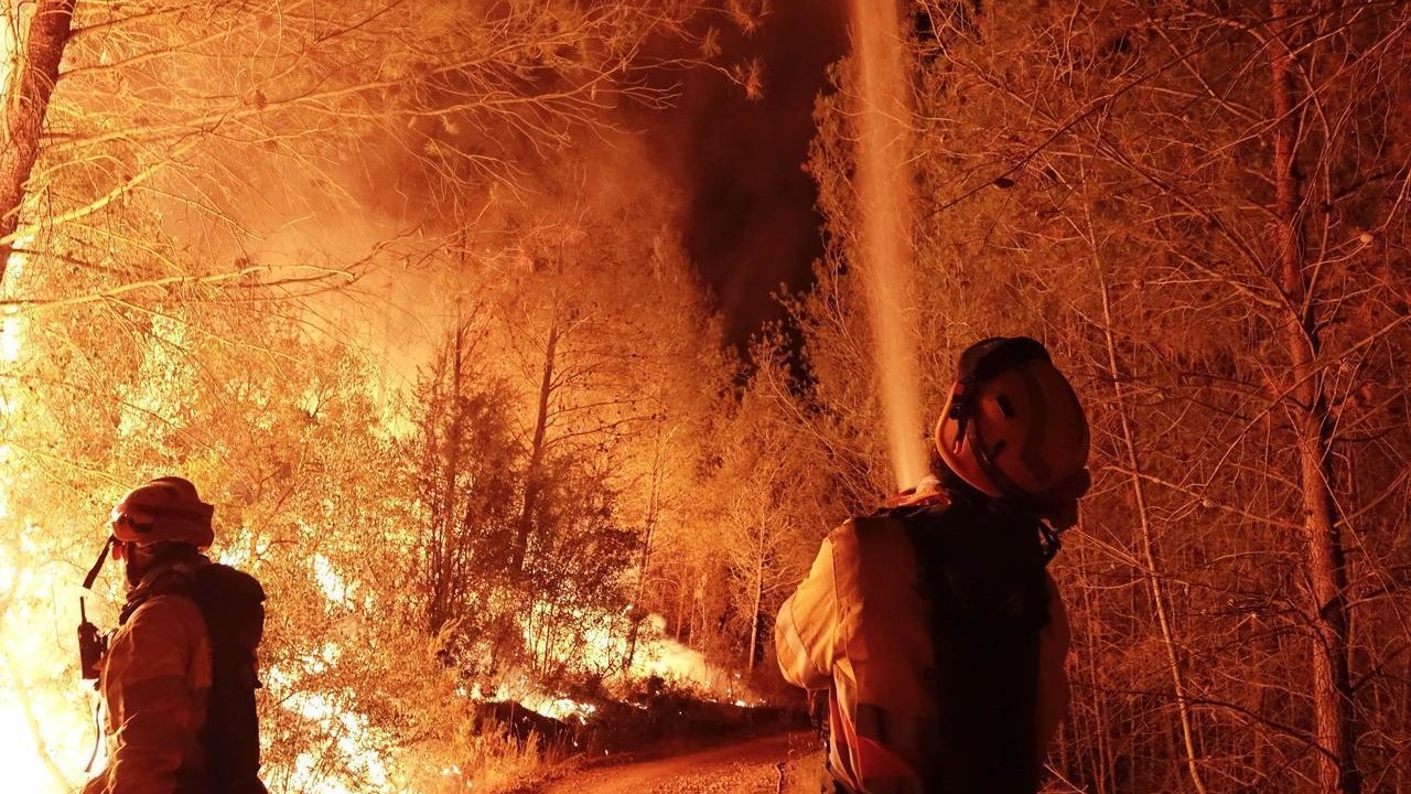 Incendio forestal de Artana (Imagen de la Diputación de Castellón).