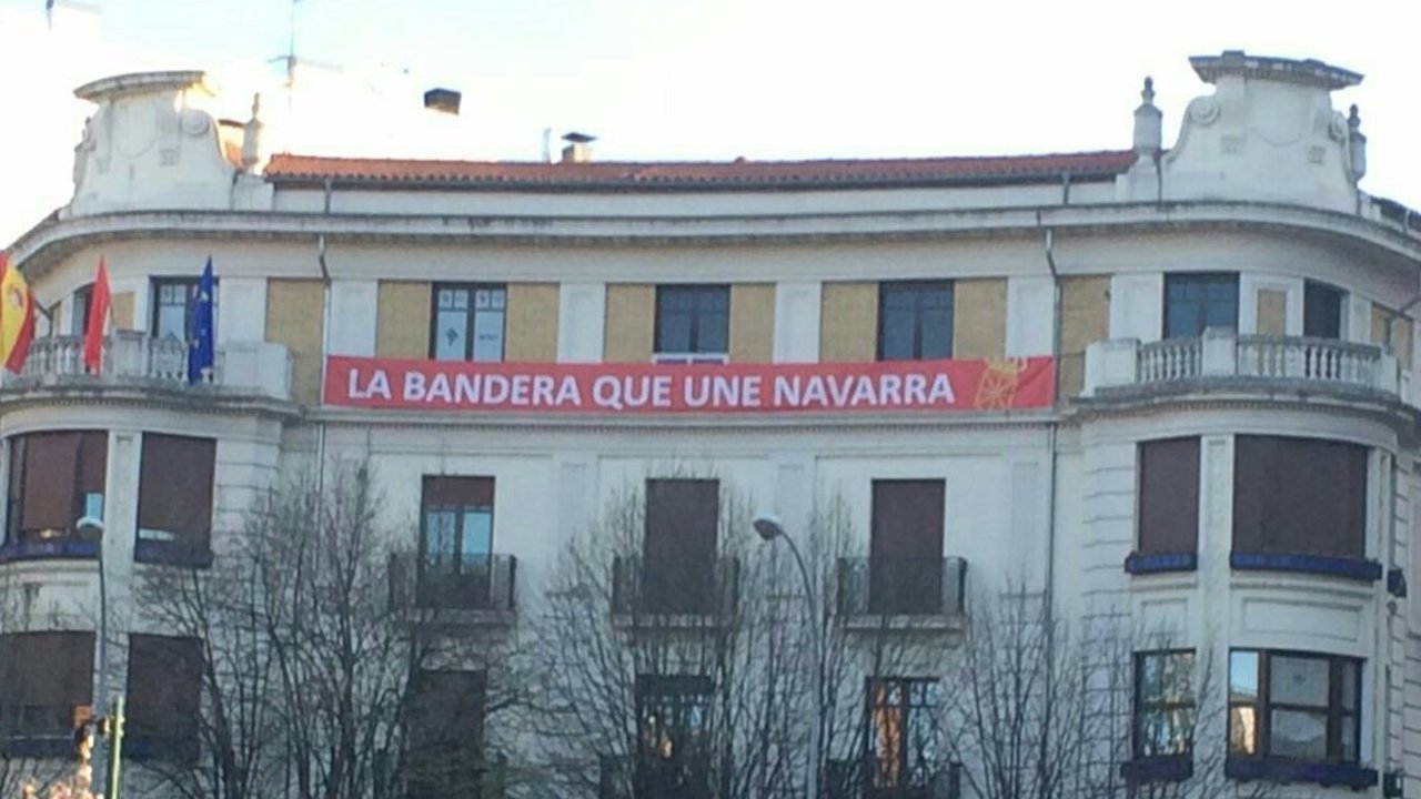 Sede de Unión del Pueblo Navarro en Pamplona.
