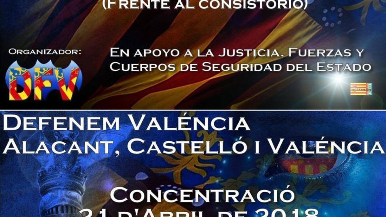 Concentración Valencia Estado de Derecho Cataluña