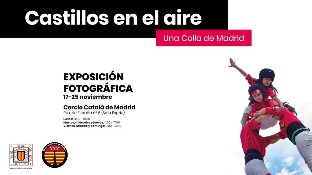 Cartel de la I Diada Castellera en Madrid.