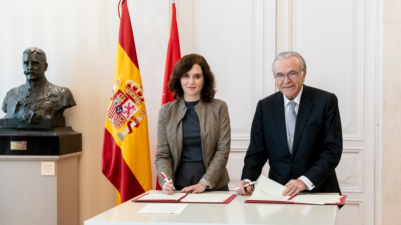 Firma La Caixa y Comunidad de Madrid