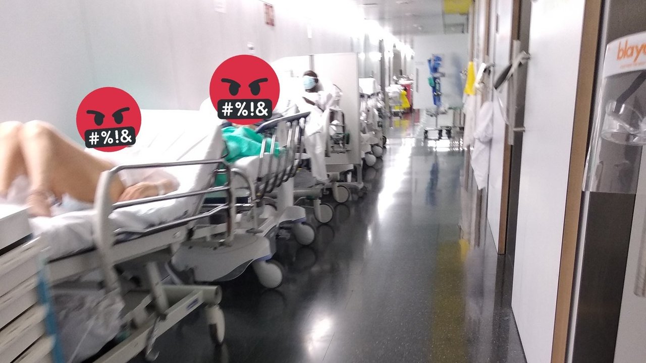 Pacientes de Covid en el Hospital del Mar, Barcelona