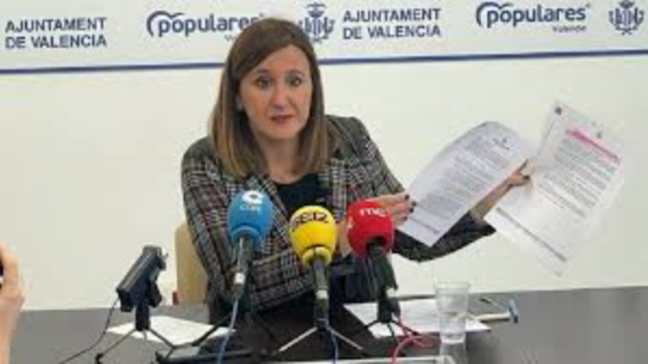 Concejala portavoz del PP en el Ayuntamiento de Valencia, María José Catalá.
