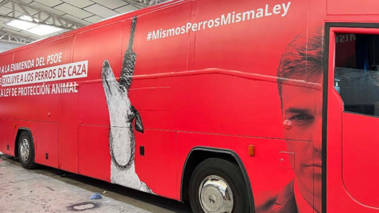 Autobús que circulará por Madrid durante una semana.