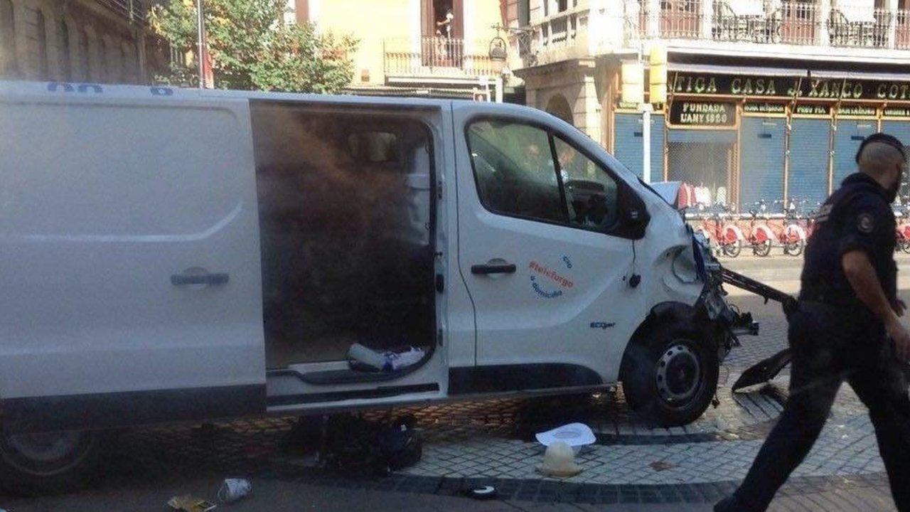 Atentado yihadista en La Rambla de Barcelona. 