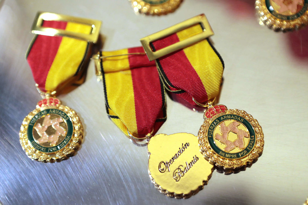 Medallas de la Operación Balmis (Foto- Foto- Iñaki Gómez : MDE). 