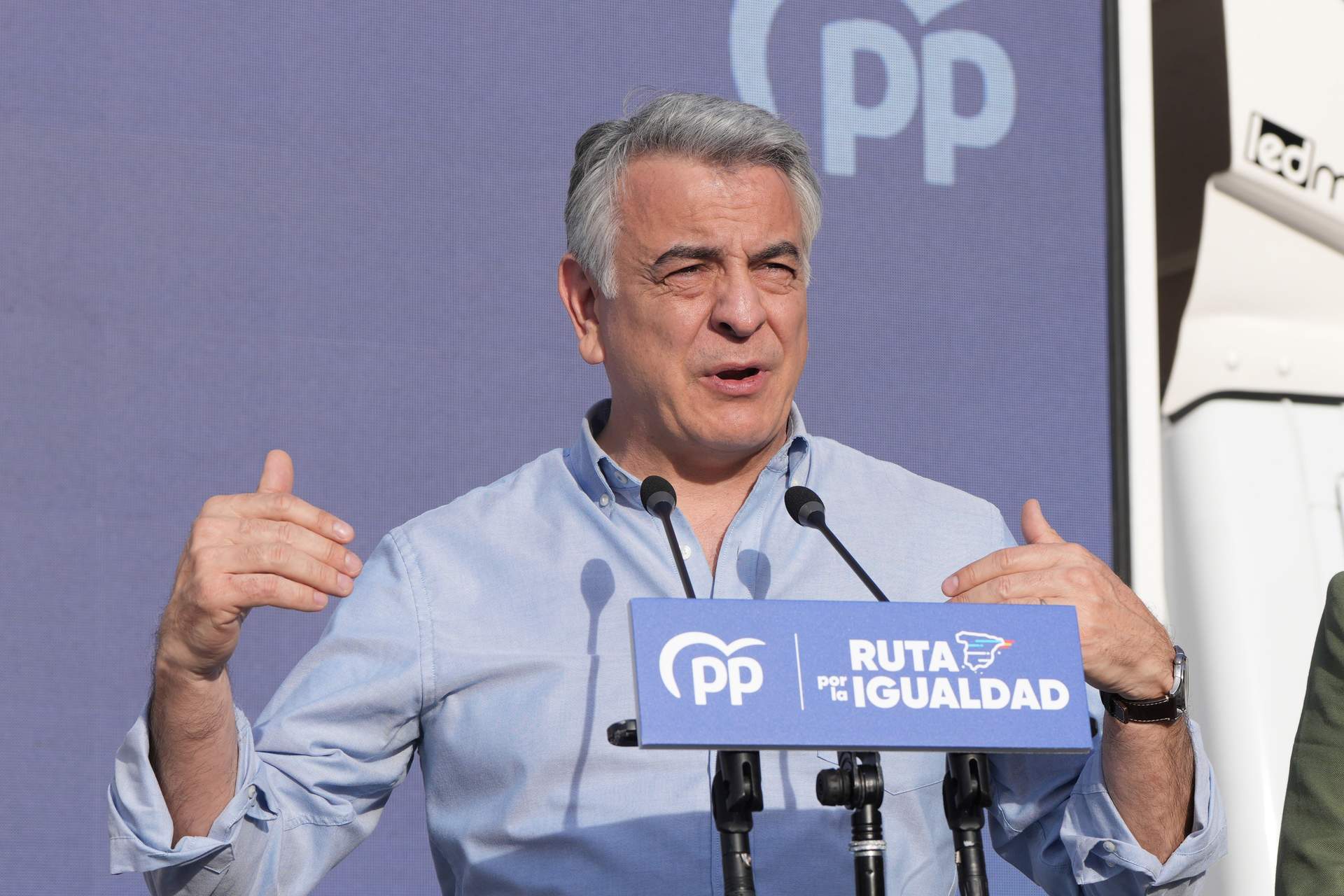 El presidente del Partido Popular del País Vasco, y candidato a Lehendakari, Javier de Andrés.